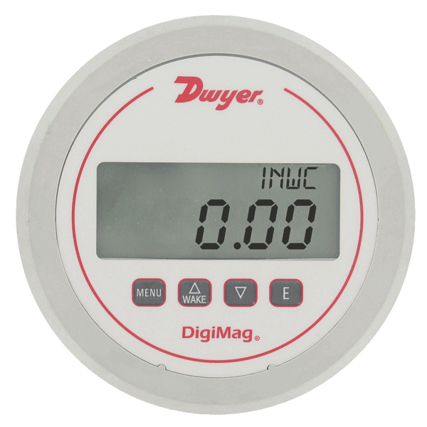 Dwyer Digimag Digital Differential Pressure and Flow Gauge, Series DM-1000